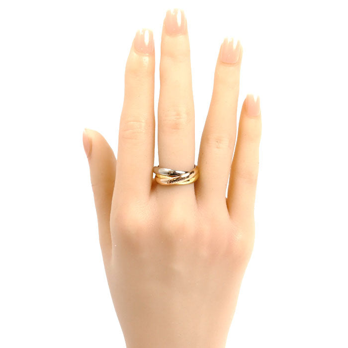 CARTIER カルティエ K18YG/PG/WG トリニティ リング・指輪 B4234200 14号 54 7.5g レディース【中古】【美品】