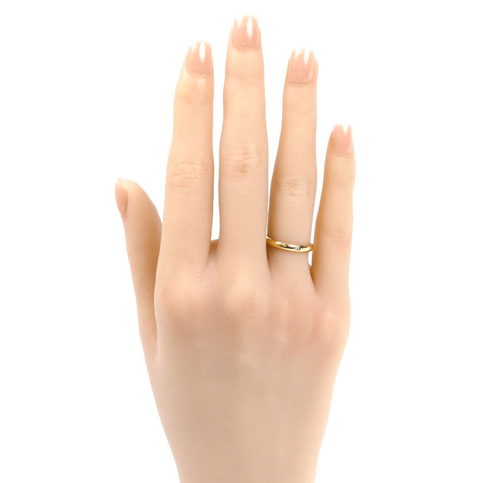 CARTIER カルティエ K18YG イエローゴールド 1895 ウェディング 1Pダイヤ リング・指輪 B4057649 ダイヤモンド 9号 49 2.1g レディース【中古】【美品】