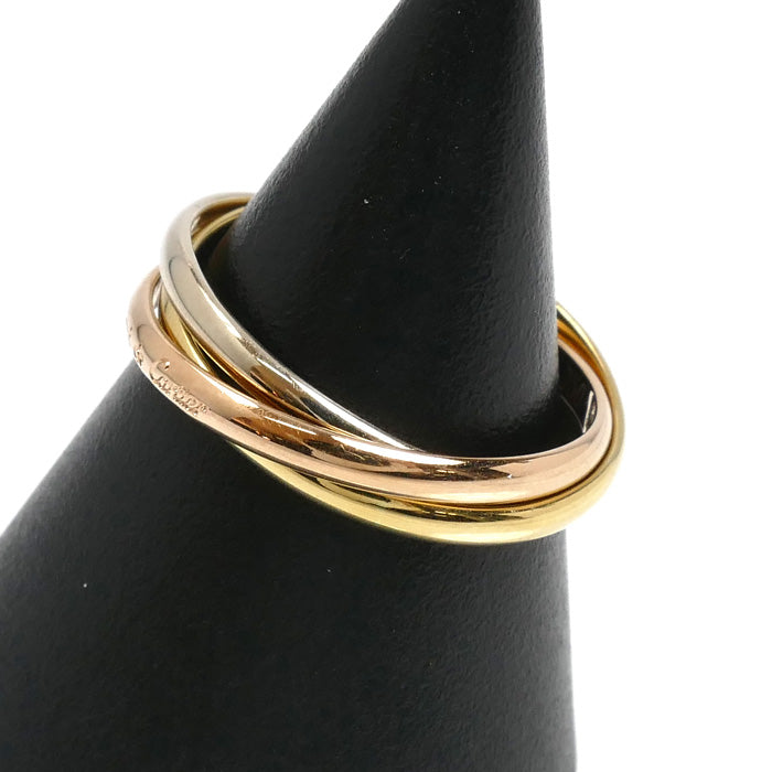 CARTIER カルティエ K18YG/PG/WG トリニティ XS les must de Cartier リング・指輪 12号 52 3.5g レディース【中古】【美品】