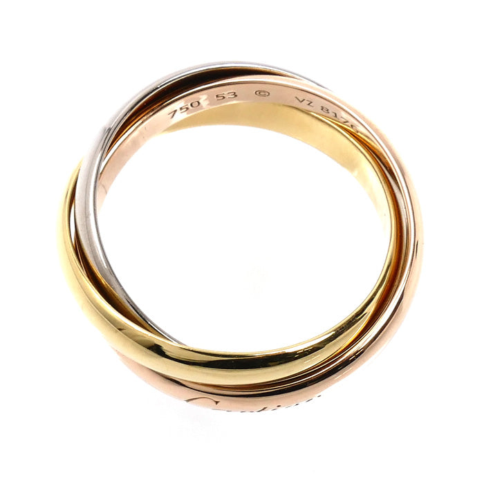 CARTIER カルティエ K18YG/PG/WG トリニティ リング・指輪 13号 53 7.2g レディース【中古】