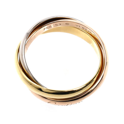 CARTIER カルティエ K18YG/PG/WG トリニティ リング・指輪 13号 53 7.2g レディース【中古】