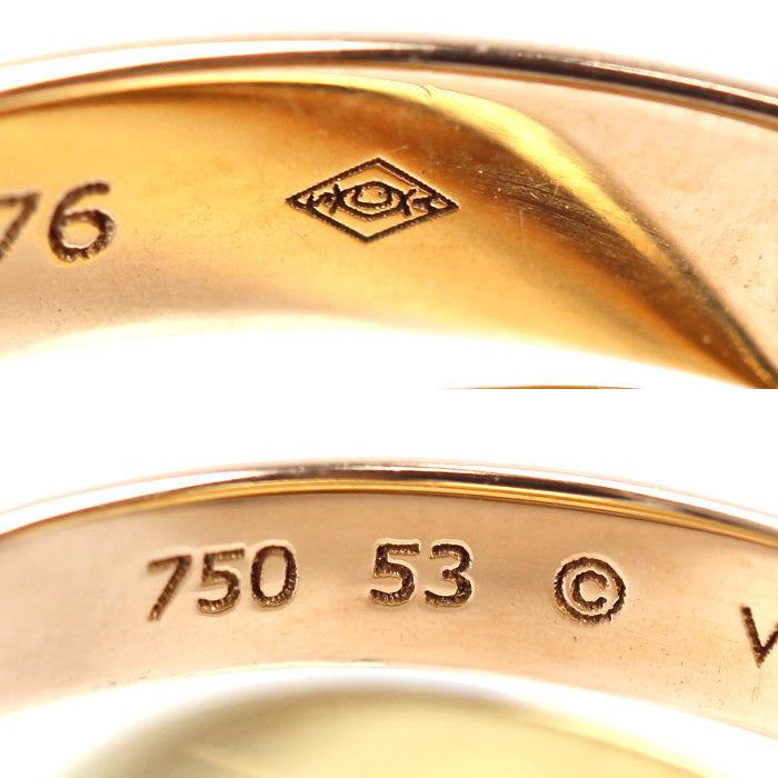 CARTIER カルティエ K18YG/PG/WG トリニティ リング・指輪 13号 53 7.2