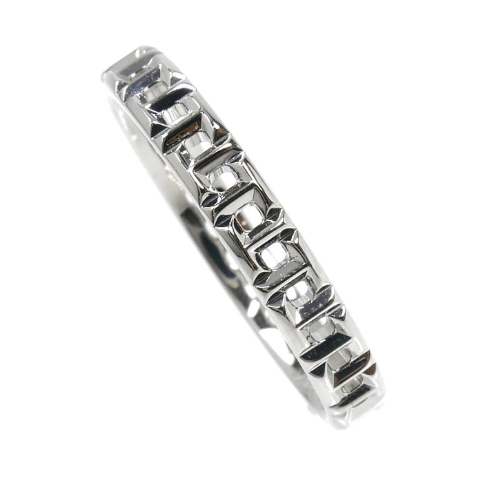 TIFFANY&Co. ティファニー K18WG ホワイトゴールド Tトゥルーナロー リング・指輪 62508027 21号 3.6g メンズ【中古】【美品】