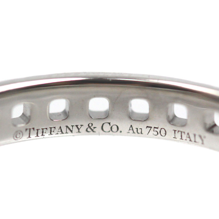 TIFFANY&Co. ティファニー K18WG ホワイトゴールド Tトゥルーナロー リング・指輪 62508027 21号 3.6g メンズ【中古】【美品】