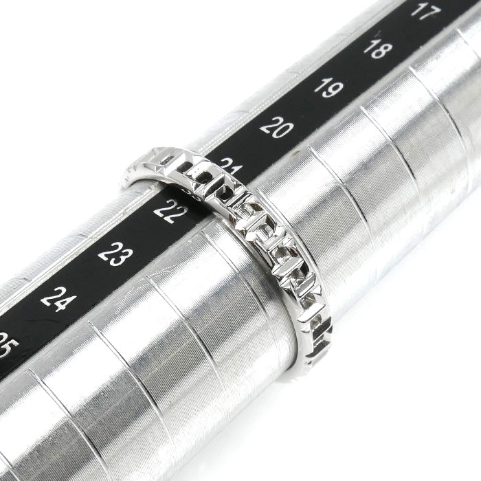 TIFFANY&Co. ティファニー K18WG ホワイトゴールド Tトゥルーナロー リング・指輪 62508027 21号 3.6g メンズ【中古】【美品】