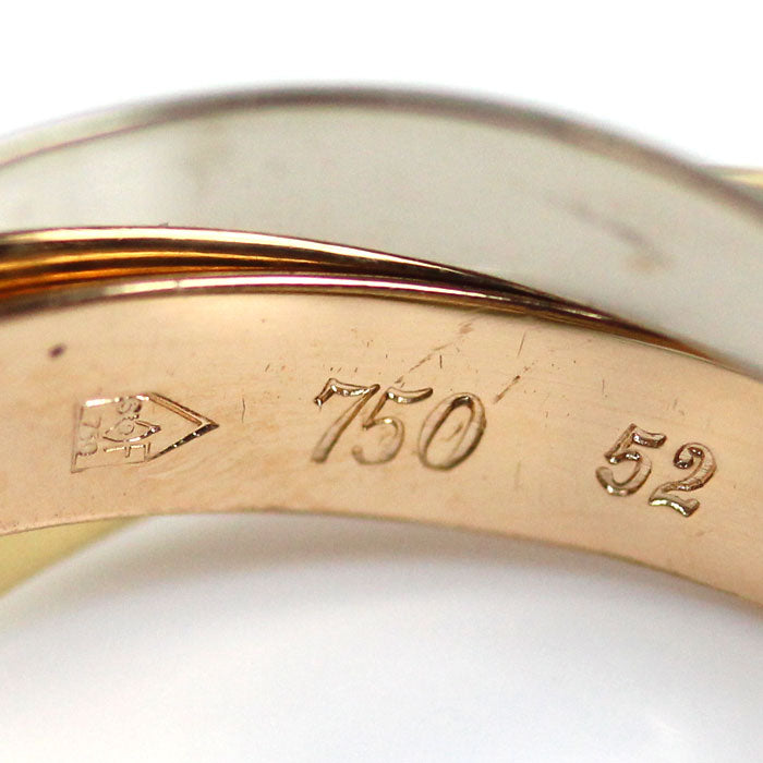 CARTIER カルティエ K18YG/PG/WG トリニティ les must de cartier リング・指輪 12号 52 7.7g レディース【中古】【美品】