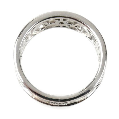 STAR JEWELRY スタージュエリー K18WG ホワイトゴールド ムーン＆サン リング・指輪 ダイヤモンド0.04ct 8号 3.0g レディース【中古】【美品】