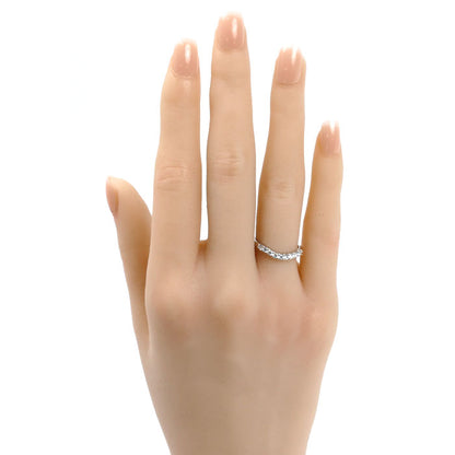 ROYAL ASSCHER ロイヤル・アッシャー Pt900プラチナ ダイヤ リング・指輪 ダイヤモンド0.27ct 9号 2.2g レディース【中古】【美品】