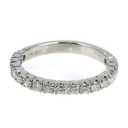 Pt900プラチナ ハーフエタニティ リング・指輪 ダイヤモンド1.00ct 18.5号 5.0g レディース【中古】