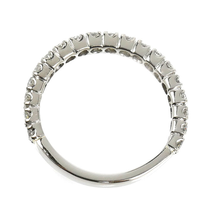 Pt900プラチナ ハーフエタニティ リング・指輪 ダイヤモンド1.00ct 18.5号 5.0g レディース【中古】