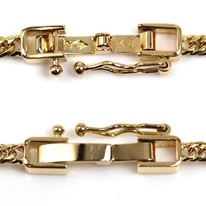 K18YG イエローゴールド 喜平 ネックレス 喜平6面Wカット 9.4g 45cm ユニセックス【中古】