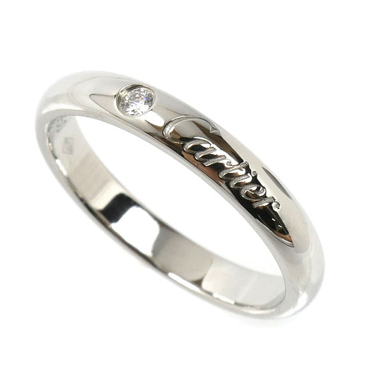 CARTIER カルティエ Pt950プラチナ Cドゥ カルティエ ウェディング 1Pダイヤ リング・指輪 B4232252 ダイヤモンド 12号 52 4.3g レディース【中古】【美品】
