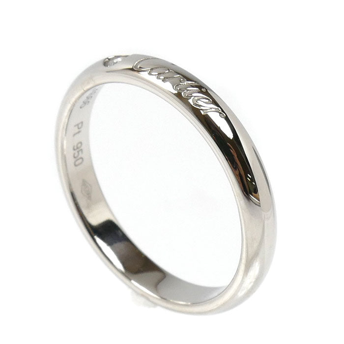 CARTIER カルティエ Pt950プラチナ Cドゥ カルティエ ウェディング 1Pダイヤ リング・指輪 B4232252 ダイヤモンド 12号 52 4.3g レディース【中古】【美品】