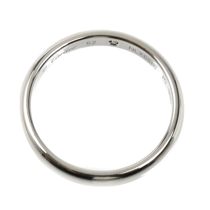 CARTIER カルティエ Pt950プラチナ Cドゥ カルティエ ウェディング 1Pダイヤ リング・指輪 B4232252 ダイヤモンド 12号 52 4.3g レディース【中古】【美品】