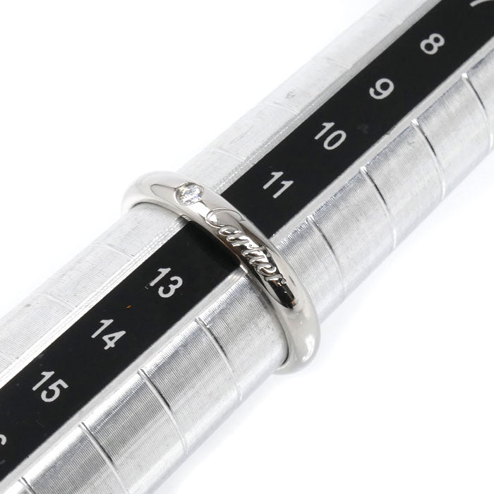 CARTIER カルティエ Pt950プラチナ Cドゥ カルティエ ウェディング 1Pダイヤ リング・指輪 B4232252 ダイヤモンド 12号 52 4.3g レディース【中古】【美品】