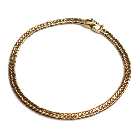 K18YG イエローゴールド 喜平 ブレスレット 喜平6面Wカット 7.3g 18cm ユニセックス【中古】