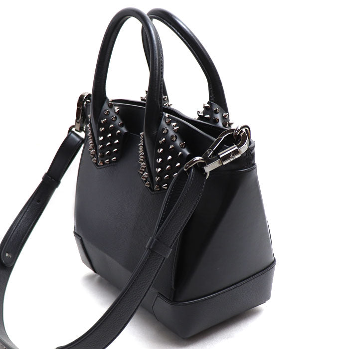 Christian Louboutin クリスチャンルブタン エロイーズ スモール スタッズ 2Wayショルダーバッグ ブラック 1165154 レディース【中古】