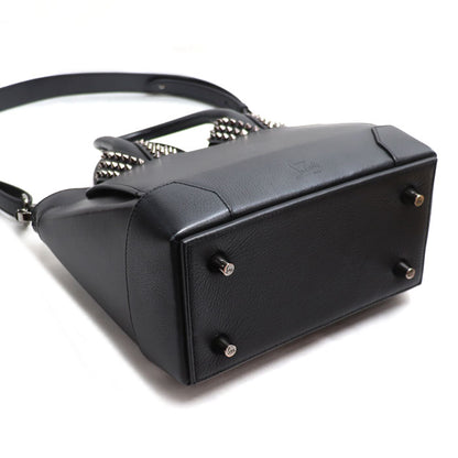 Christian Louboutin クリスチャンルブタン エロイーズ スモール スタッズ 2Wayショルダーバッグ ブラック 1165154 レディース【中古】