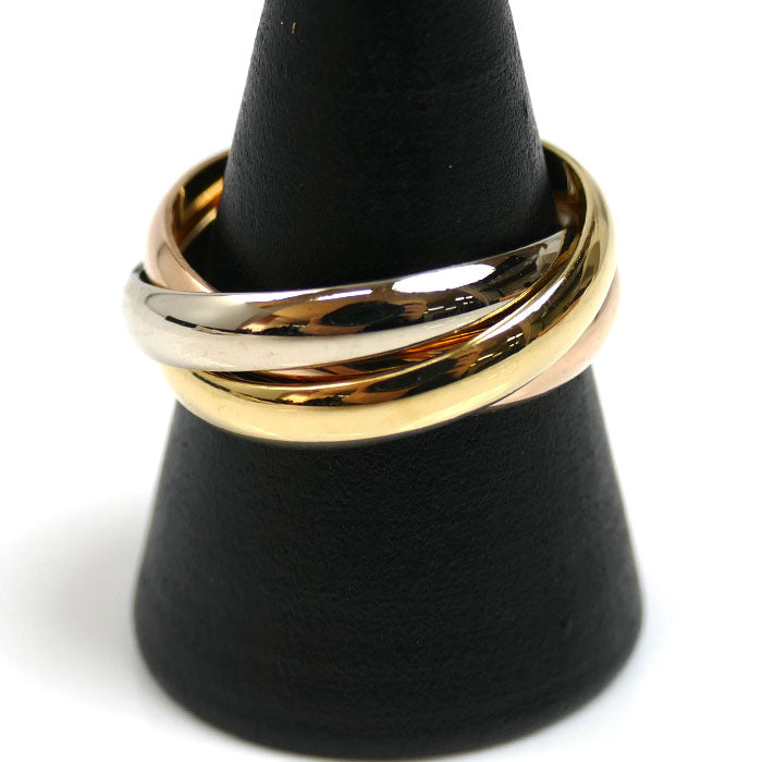 CARTIER カルティエ K18YG/PG/WG トリニティ les must de cartier リング・指輪 16号 56 9.0g レディース【中古】【美品】