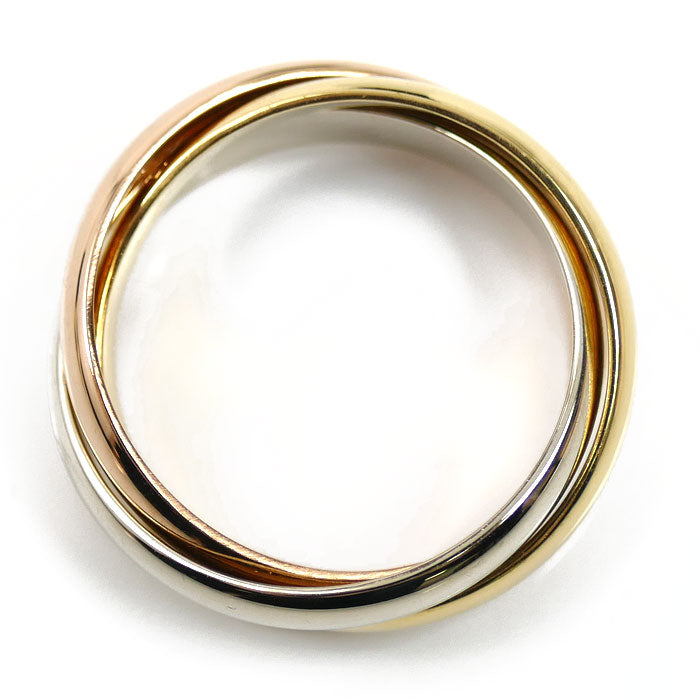 CARTIER カルティエ K18YG/PG/WG トリニティ les must de cartier リング・指輪 16号 56 9.0g レディース【中古】【美品】