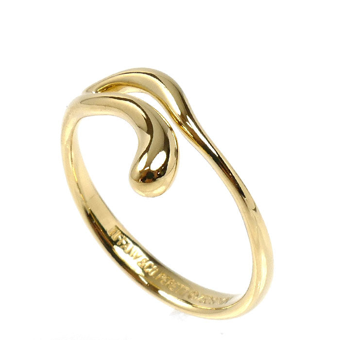TIFFANY&Co. ティファニー K18YG イエローゴールド ティアドロップ フリーフォーム リング・指輪 12号 2.7g レディース【中古】【美品】
