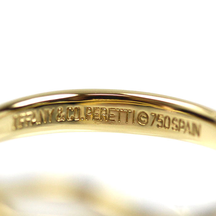 TIFFANY&Co. ティファニー K18YG イエローゴールド ティアドロップ フリーフォーム リング・指輪 12号 2.7g レディース【中古】【美品】