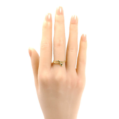 TIFFANY&Co. ティファニー K18YG イエローゴールド ティアドロップ フリーフォーム リング・指輪 12号 2.7g レディース【中古】【美品】