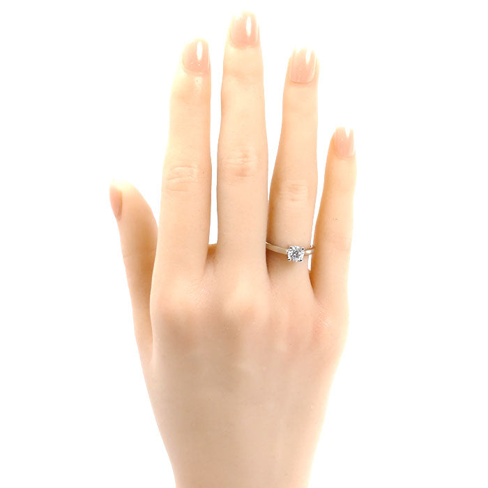 HARRY WINSTON ハリーウィンストン Pt950プラチナ リング・指輪 ダイヤモンド0.50ct 9号 4.4g レディース【中古】【美品】
