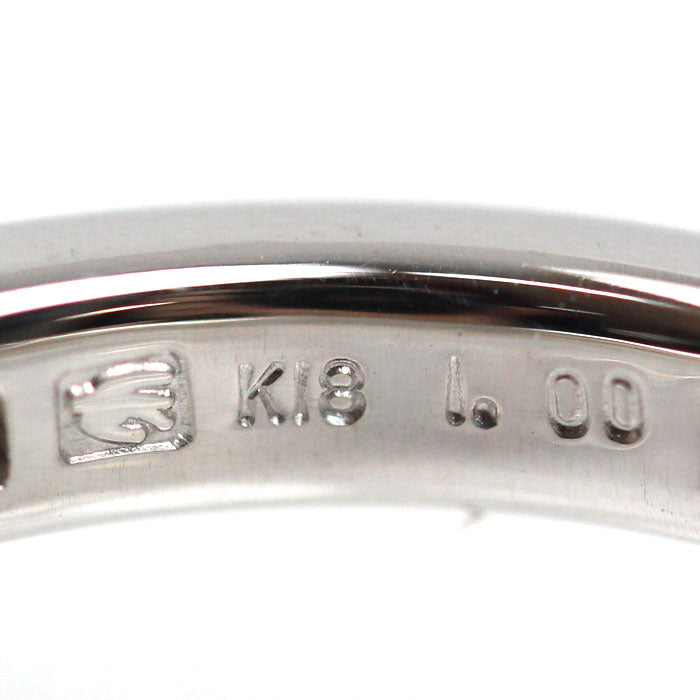 SEIKO JEWELRY K18WG ホワイトゴールド リング・指輪 ダイヤモンド1.00ct 9号 3.6g レディース【中古】【美品】