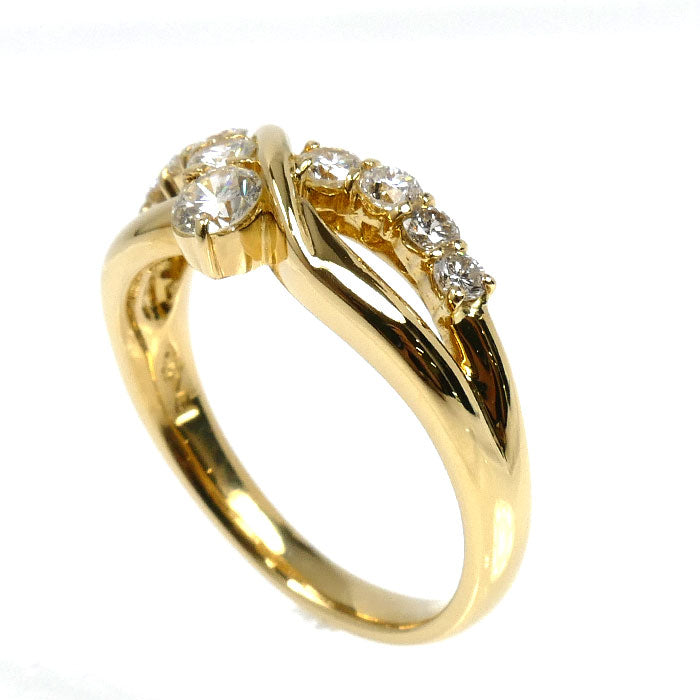 SEIKO JEWELRY K18YG イエローゴールド ダイヤ リング・指輪 ダイヤモンド0.60ct 12号 5.1g レディース【中古】【美品】