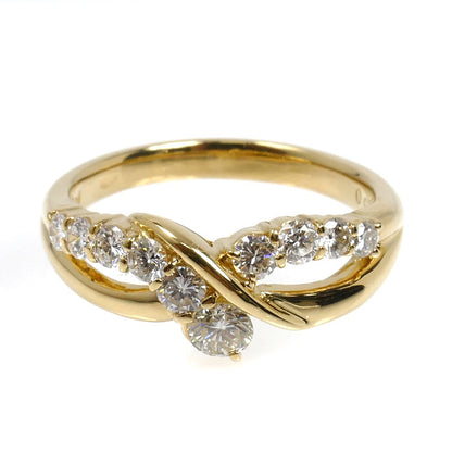 SEIKO JEWELRY K18YG イエローゴールド ダイヤ リング・指輪 ダイヤモンド0.60ct 12号 5.1g レディース【中古】【美品】