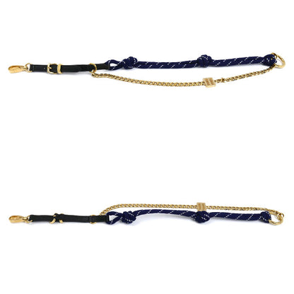 MIUMIU ミュウミュウ トリック キーリング キーホルダー ネイビー ブラック ゴールド 5TL510_ACRT_F0G52 レディース【中古】【美品】