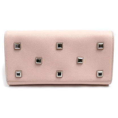 Salvatore Ferragamo サルヴァトーレフェラガモ Studio Box Bag XS 2Wayショルダーバッグ ピンク 211424 レディース【中古】【美品】