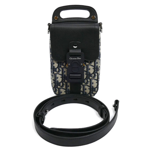 Dior ディオール サドル バーティカルポーチ オブリーク ジャガード ショルダーバッグ 2ADCA446YKS H27FE メンズ【中古】【極美品】