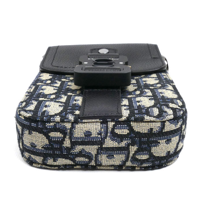 Dior ディオール サドル バーティカルポーチ オブリーク ジャガード ショルダーバッグ 2ADCA446YKS H27FE メンズ【中古】【極美品】