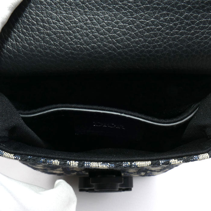 Dior ディオール サドル バーティカルポーチ オブリーク ジャガード ショルダーバッグ 2ADCA446YKS H27FE メンズ【中古】【極美品】