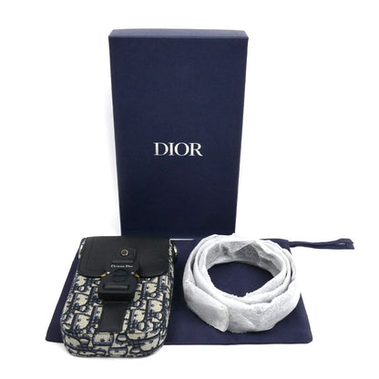 Dior ディオール サドル バーティカルポーチ オブリーク ジャガード ショルダーバッグ 2ADCA446YKS H27FE メンズ【中古】【極美品】