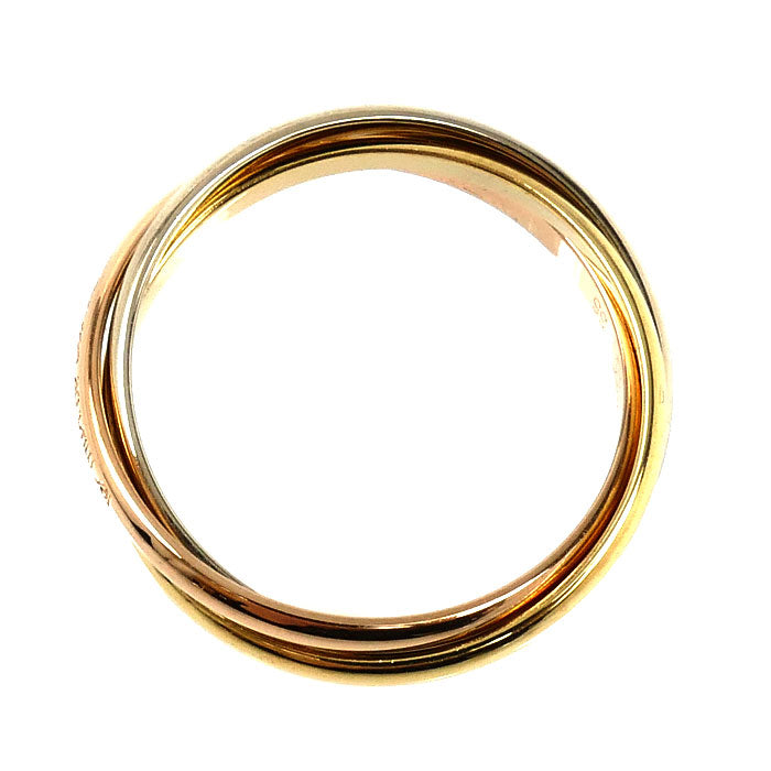 CARTIER カルティエ K18YG/PG/WG トリニティ XS les must de cartier リング・指輪 14.5号 55 4.0g レディース【中古】【美品】
