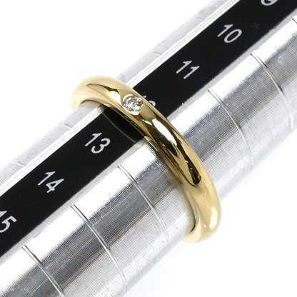 TIFFANY&Co. ティファニー K18YG イエローゴールド スタッキングバンド 1Pダイヤ リング・指輪 ダイヤモンド 12号 4.0g レディース【中古】【美品】