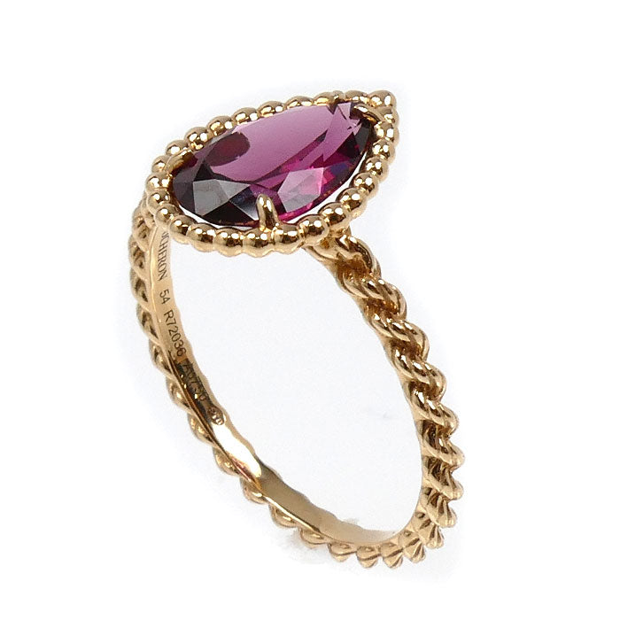 Boucheron ブシュロン K18PG ピンクゴールド セルパンボエム ロードライトガーネット リング・指輪 JRG0278354 ガーネット 14号 54 2.6g レディース【中古】【美品】