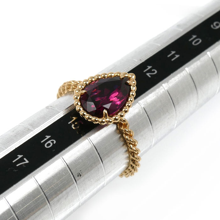 Boucheron ブシュロン K18PG ピンクゴールド セルパンボエム ロードライトガーネット リング・指輪 JRG0278354 ガーネット 14号 54 2.6g レディース【中古】【美品】