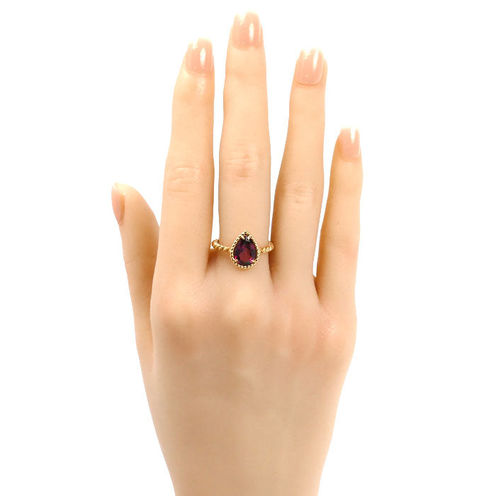 Boucheron ブシュロン K18PG ピンクゴールド セルパンボエム ロードライトガーネット リング・指輪 JRG0278354 ガーネット 14号 54 2.6g レディース【中古】【美品】