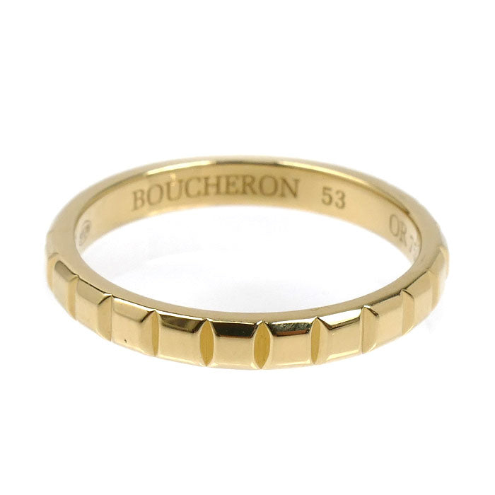 Boucheron ブシュロン K18YG イエローゴールド クルドパリ ミディアム リング・指輪 JAL00008 13号 53 3.2g レディース【中古】