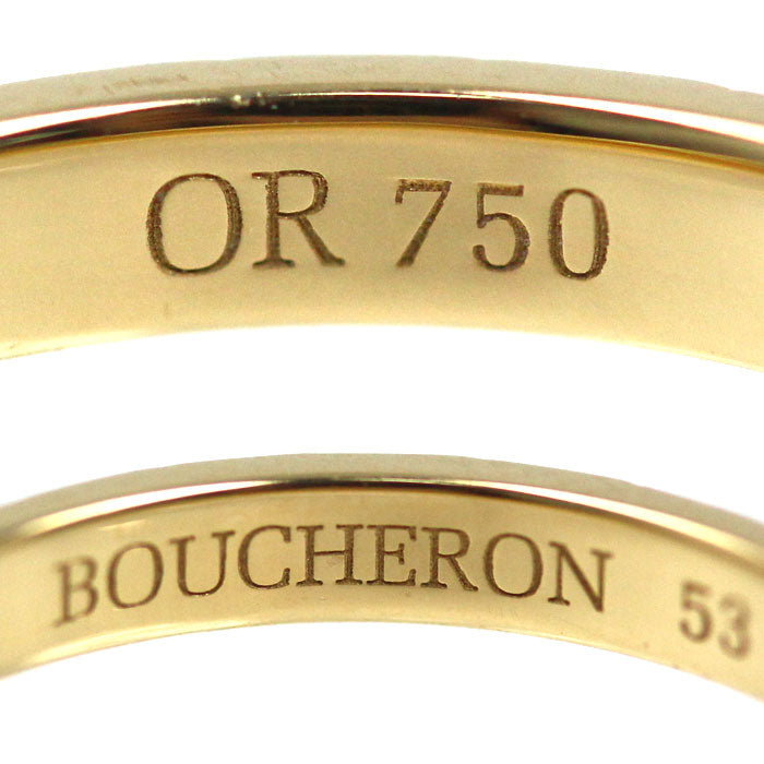 Boucheron ブシュロン K18YG イエローゴールド クルドパリ ミディアム リング・指輪 JAL00008 13号 53 3.2g レディース【中古】