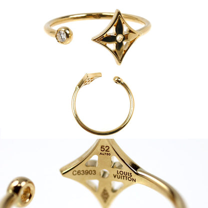 LOUIS VUITTON ルイ・ヴィトン K18YG/PG/WG バーグ モノグラム イディール ダイヤ リング・指輪 Q9F15F C63903 ダイヤモンド 12号 52 5.5g レディース【中古】【美品】