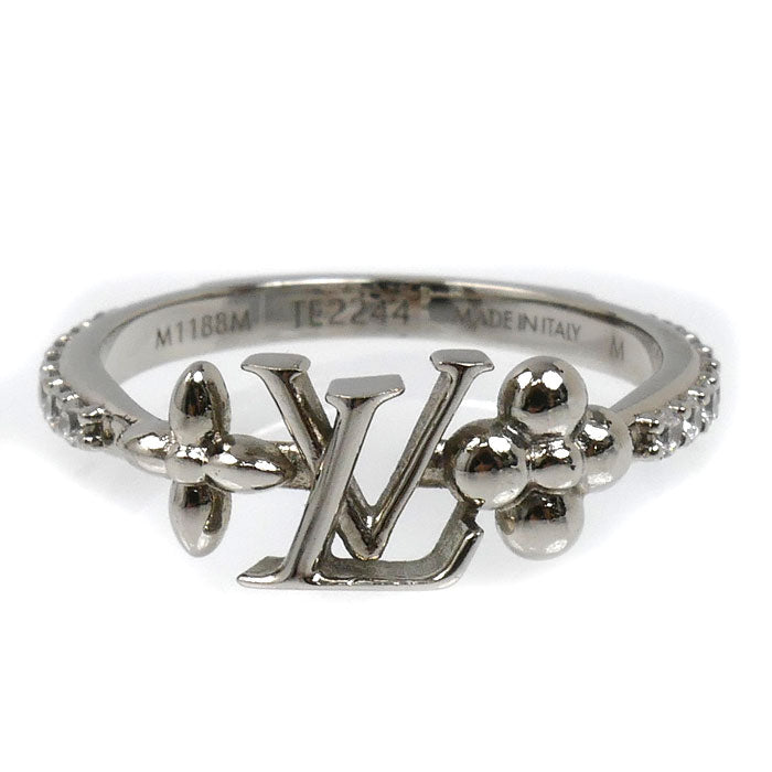 LOUIS VUITTON ルイ・ヴィトン メタル ストラス LV アイコニック リング・指輪 M1188M TE2244 14号 1.9g レディース【中古】