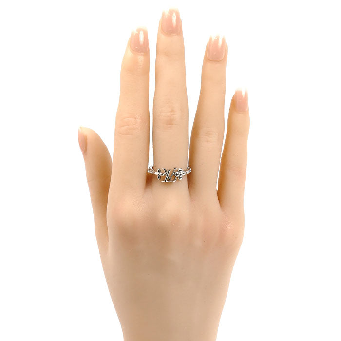 LOUIS VUITTON ルイ・ヴィトン メタル ストラス LV アイコニック リング・指輪 M1188M TE2244 14号 1.9g レディース【中古】