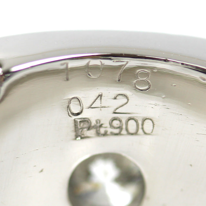 Pt900プラチナ リング・指輪 ダイヤモンド1.078ct/0.42ct 25.5号 29.1g メンズ【中古】【美品】