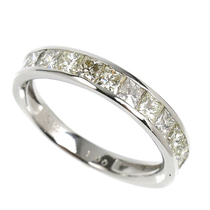 Pt900プラチナ ハーフエタニティ リング・指輪 ダイヤモンド1.00ct 12号 4.0g レディース【中古】