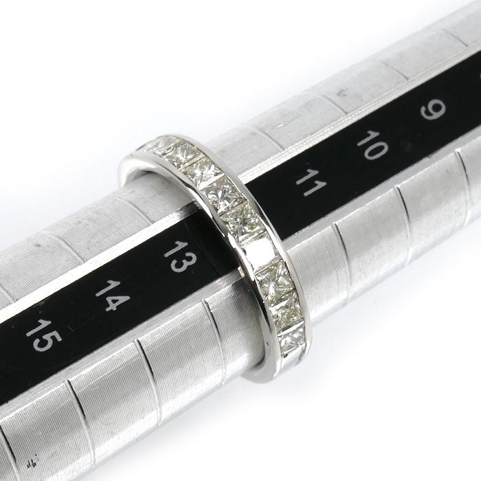 Pt900プラチナ ハーフエタニティ リング・指輪 ダイヤモンド1.00ct 12号 4.0g レディース【中古】